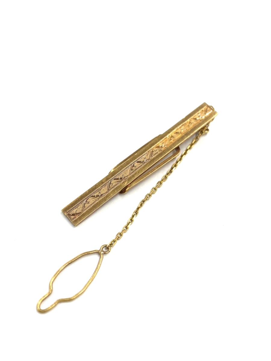 G 地金 K18　タイピン 3.8g