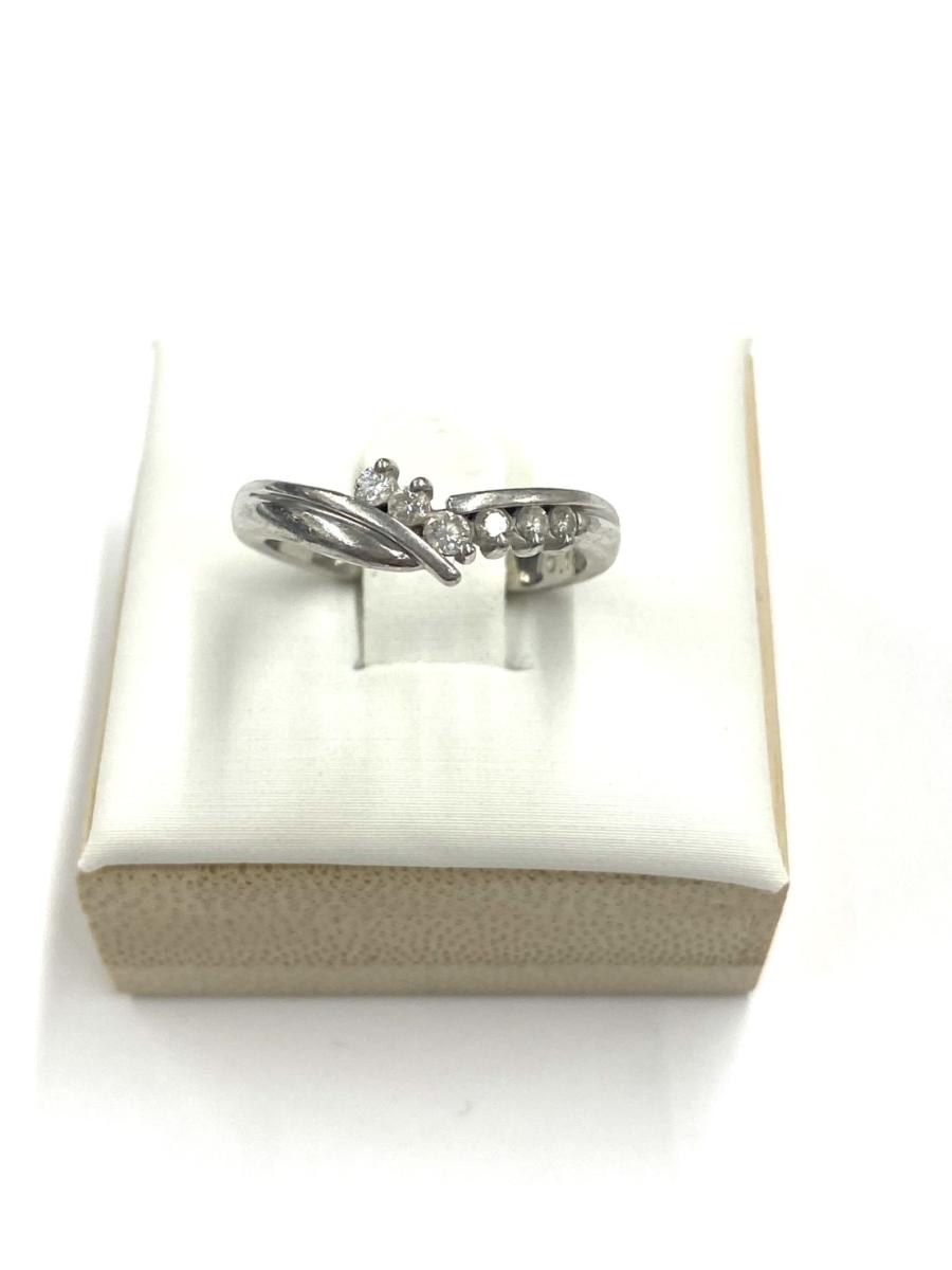 P リング Pt900　メレダイヤ付 4.5g