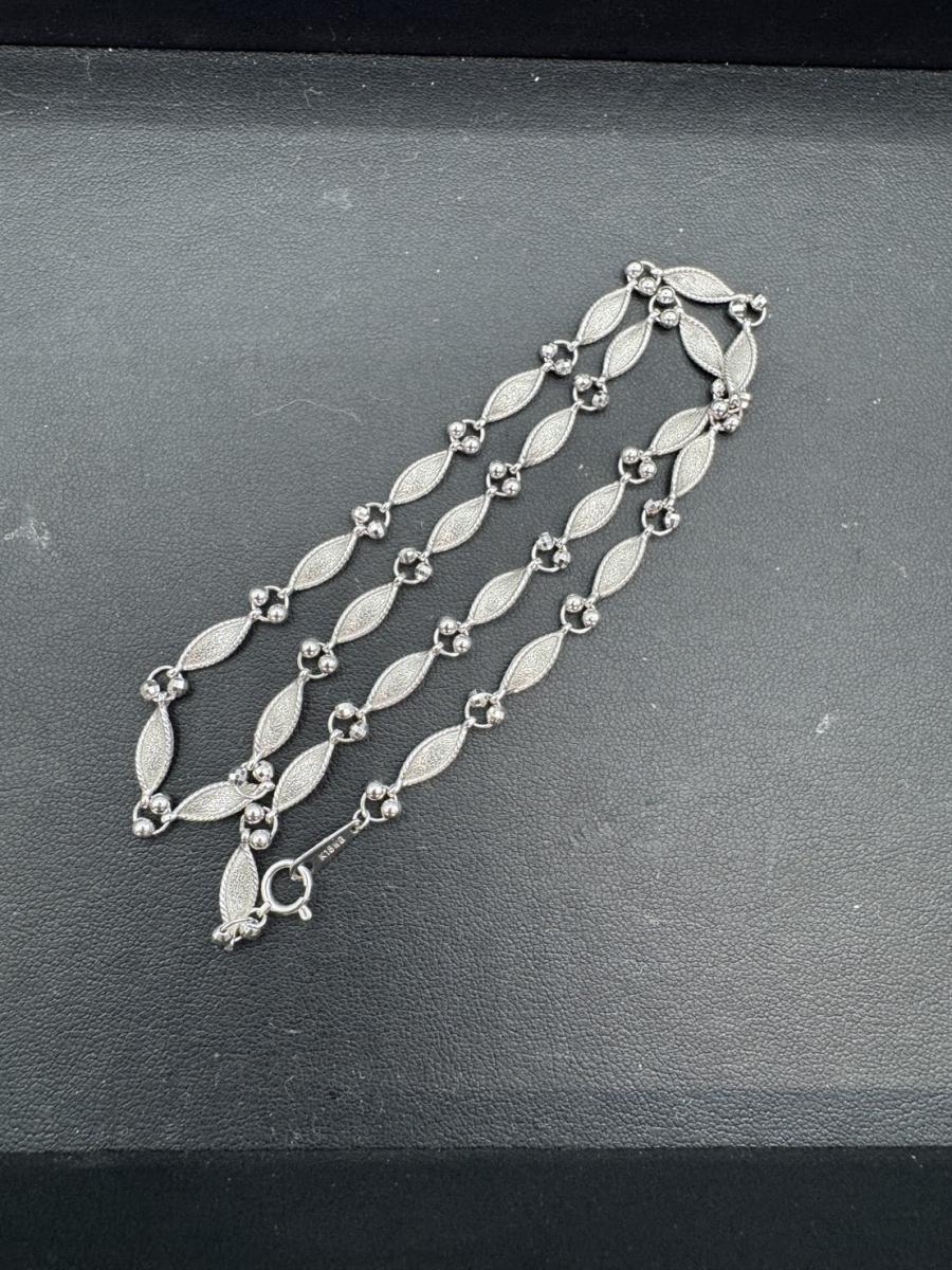 G ネックレス k18wg　10.8g