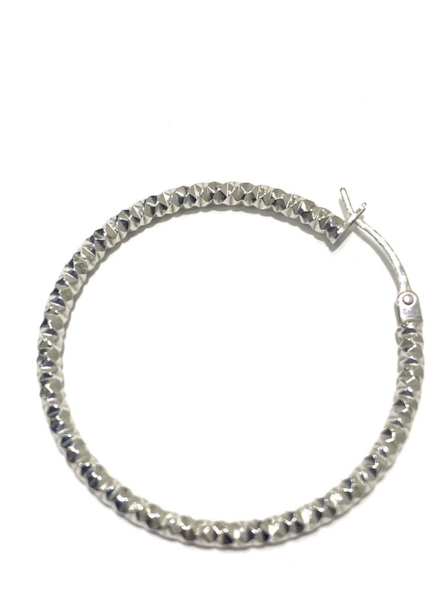 G 地金 K18WG　ピアス 0.8g