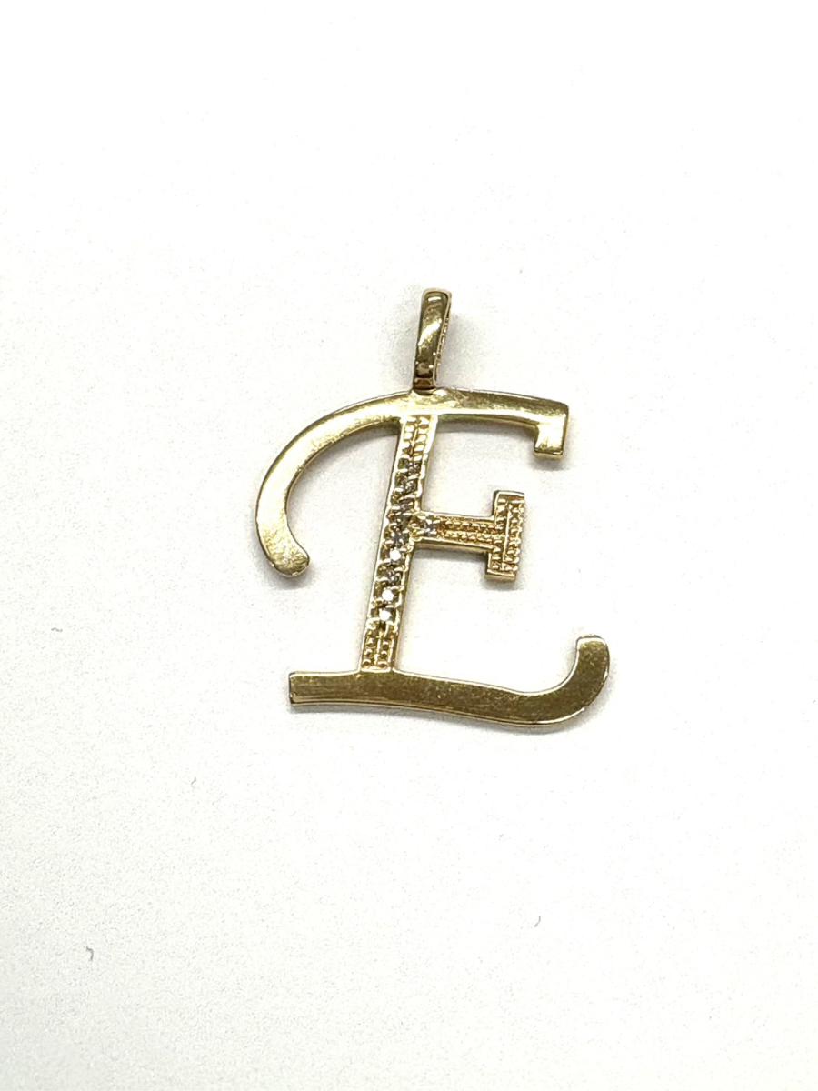 G 地金 K18 メレ付き　チャーム　2.1g