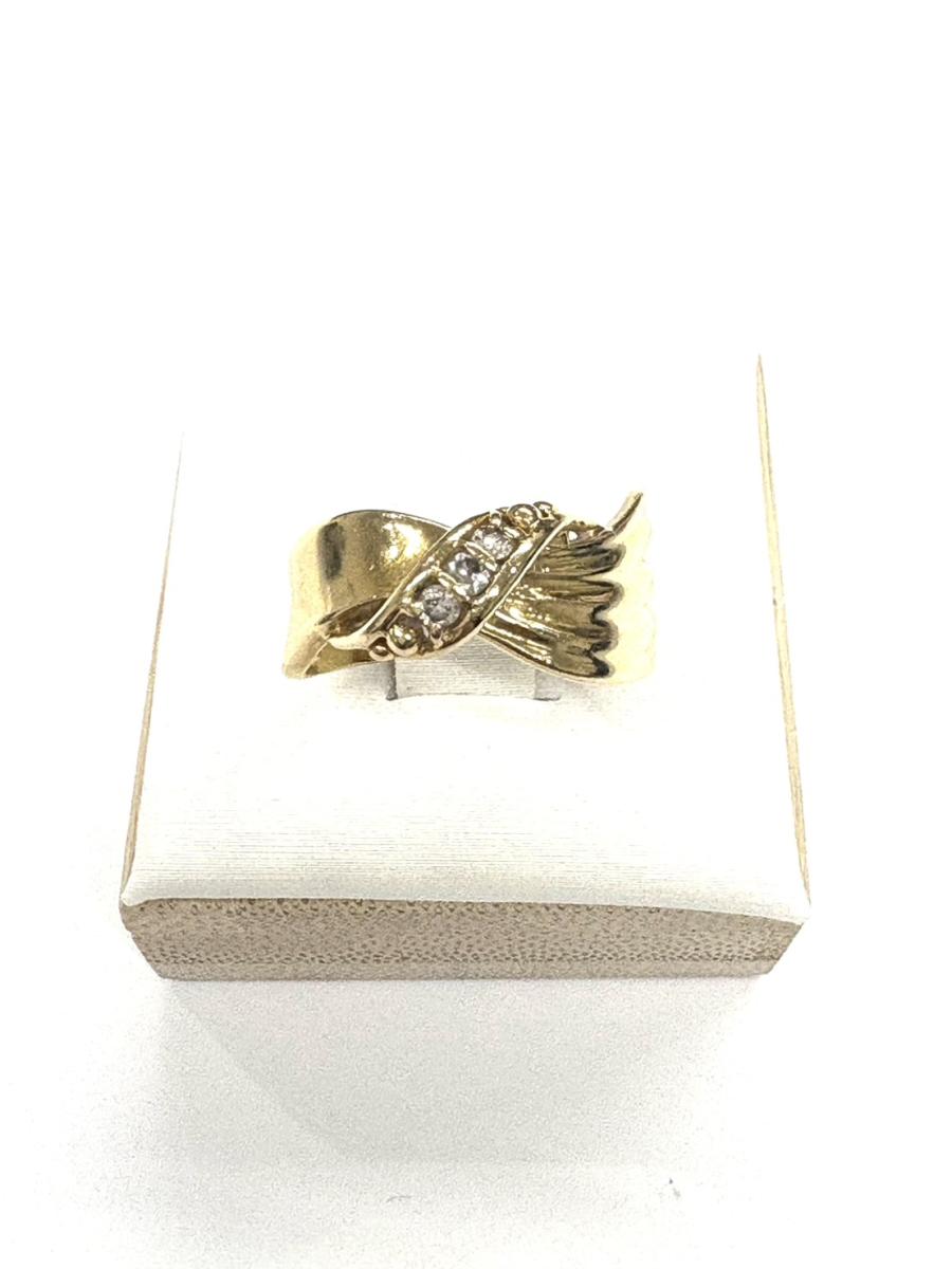 G リング K18　メレ付き　4.1g