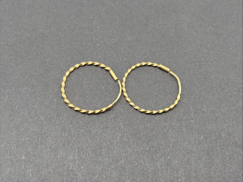 G 地金 ピアス　K14 0.4g