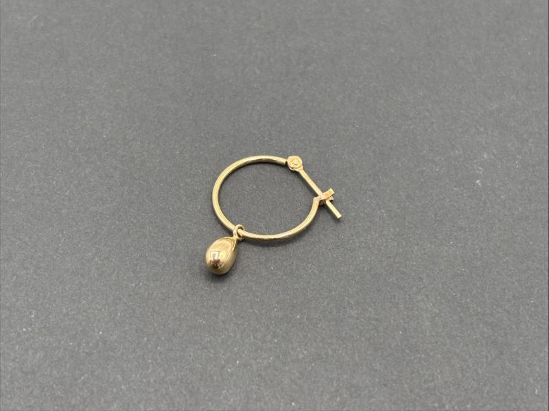 G 地金 ピアス　K18 0.4g