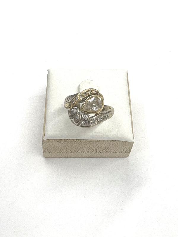 G リング K18 7.2g 石付