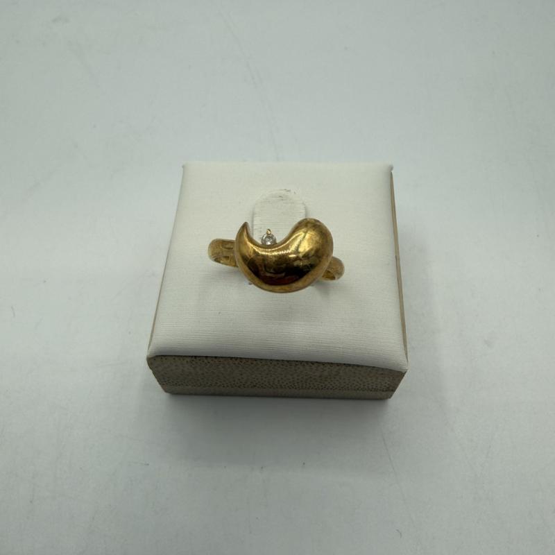 G リング K18　石付　1.8g