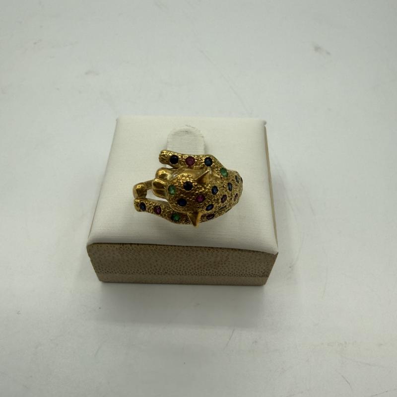 G リング K18 石付　4.8g