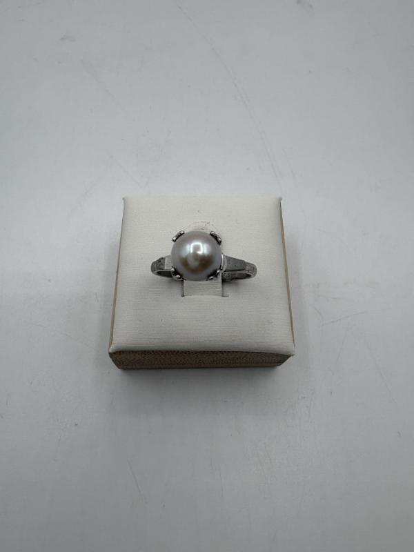 SV 地金 リング　パール付き　2.1g