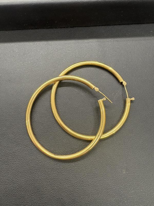 G 地金 K18ピアス　3.7g