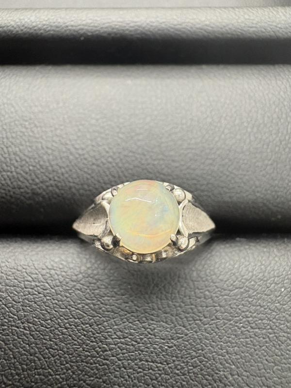 G リング K14WG 石付2.3g