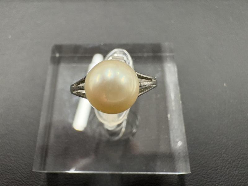 G リング K14WG パール付　2.6g