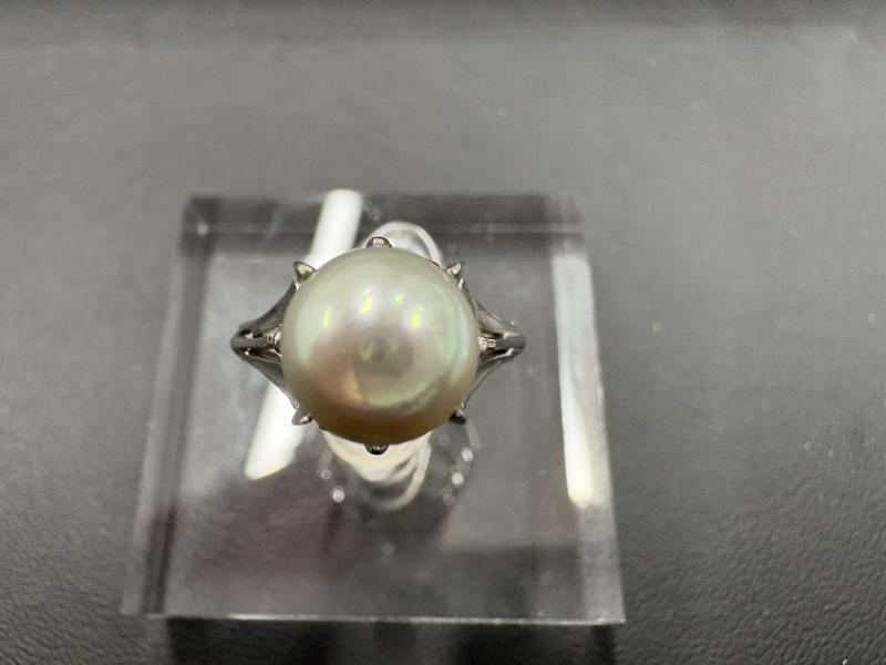 G リング K14WG パ―ル付　1.2g