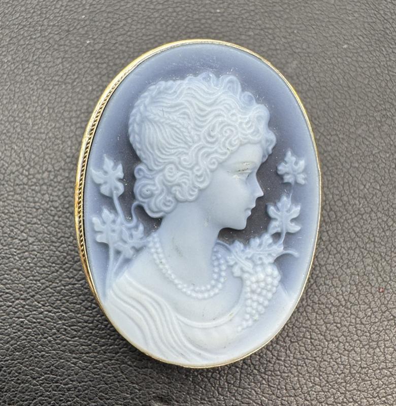 SV 地金 シルバー925　ウェッジウッド　ブローチ　2.2ｇ