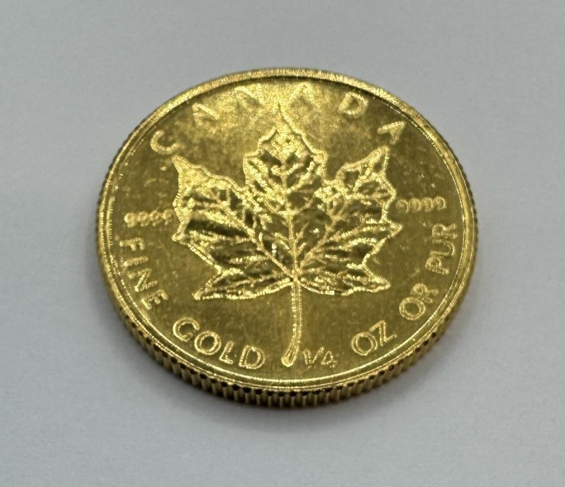 G 地金 メープルリーフ金貨　１/４oz