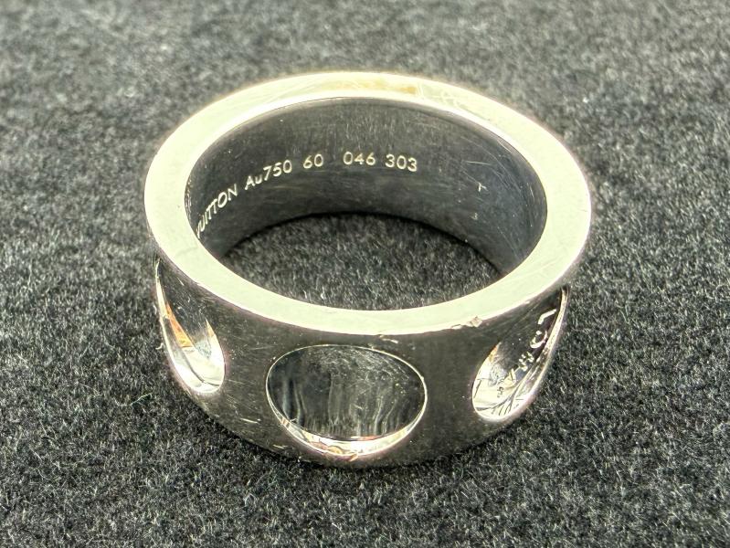 G リング K18WG　グランドバーグアンプラントリング　Au750 60 046 303　17.1ｇ