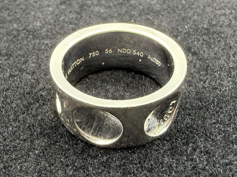 G リング K18WG　グランドバーグアンプラントリング　750 56 NDD540 Au750　14.8ｇ