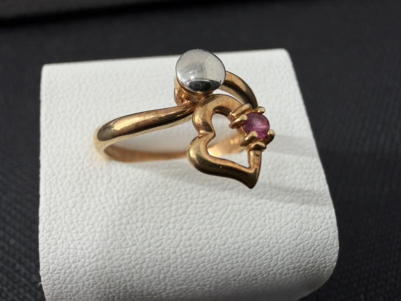 G リング k18 1.6g Pt900 0.4g