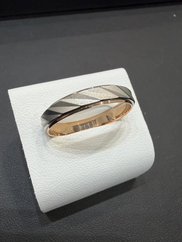 G リング Pt950 2.4g  K18 1.6g