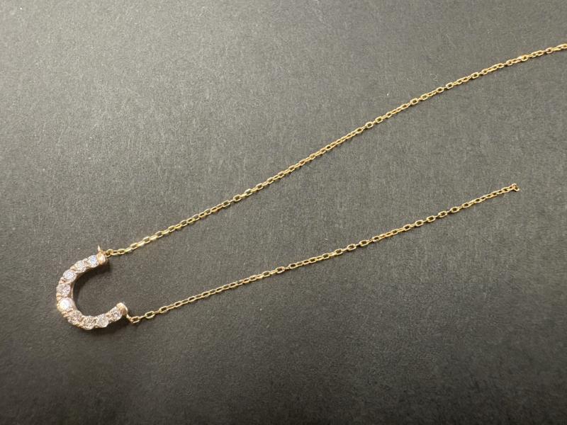 G ネックレス K10　ネックレス　0.8g