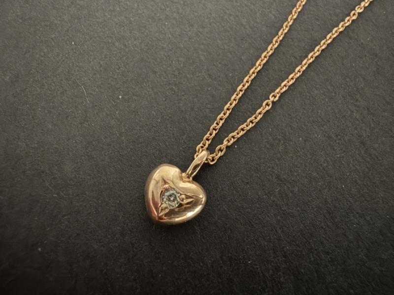 G ネックレス K18 2.0g 石付き