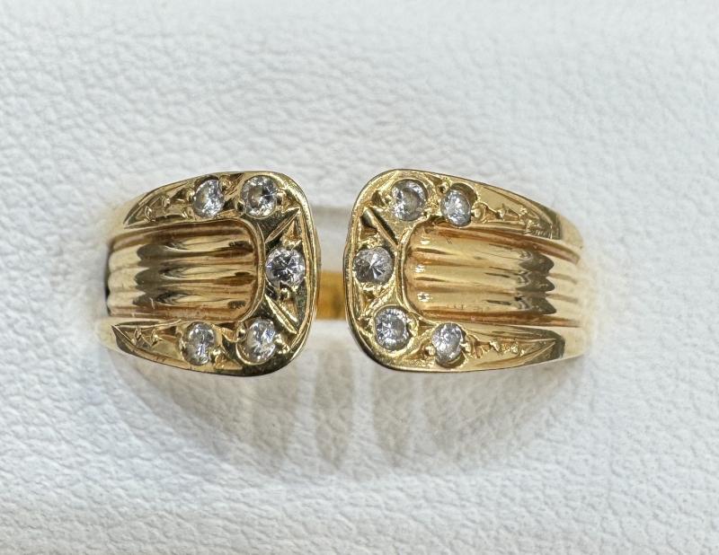 G リング k18　2.2g　メレダイヤ