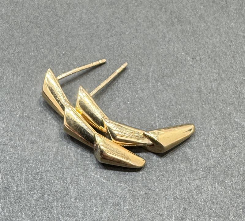 G 地金 ピアス　k18　4.2g