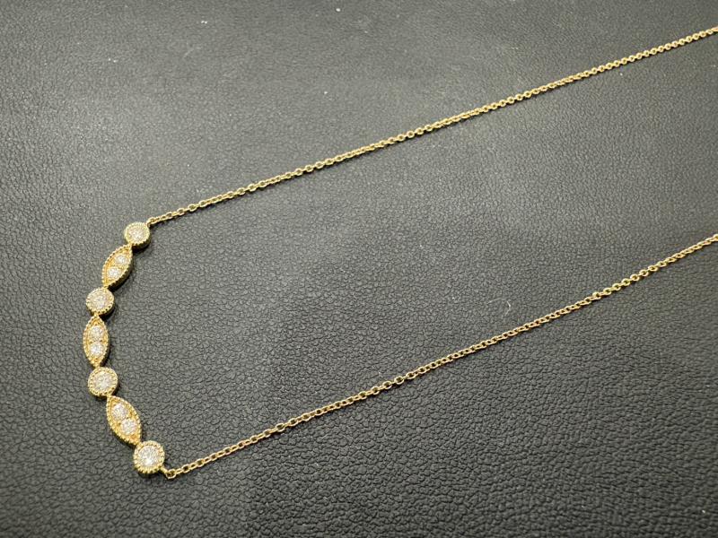 G ネックレス K18 石付　2.4g