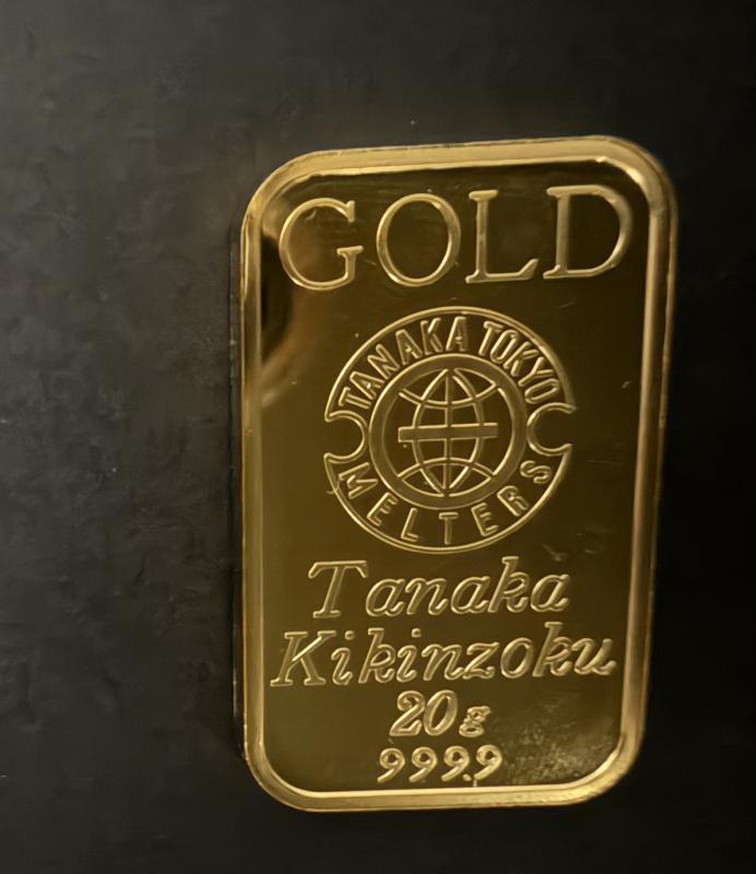 G インゴッド 田中貴金属k24　20g