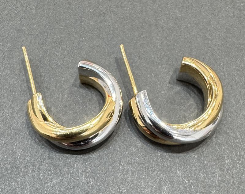 G 地金 ピアス　k18　1.7g