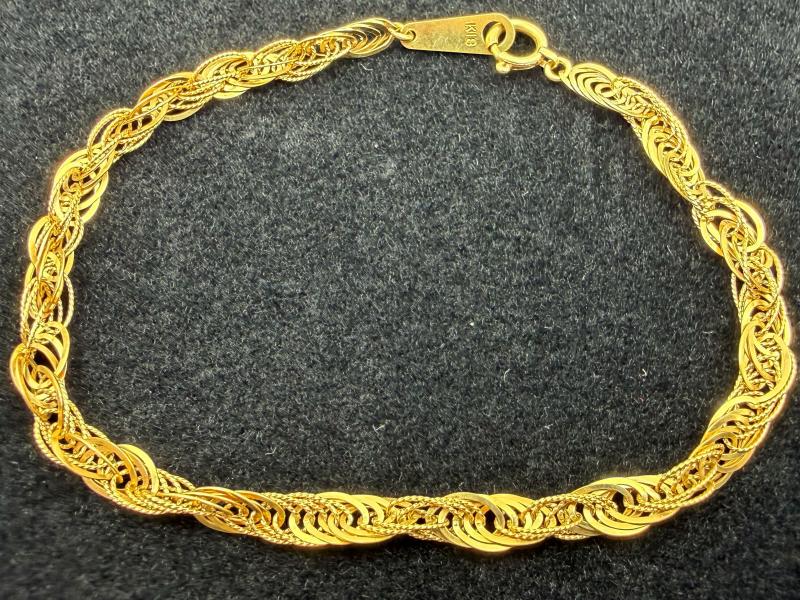 G 地金 K18　ブレスレット　3g