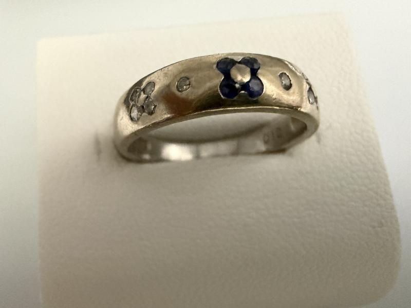 G リング K18WG 石付き 2.5g