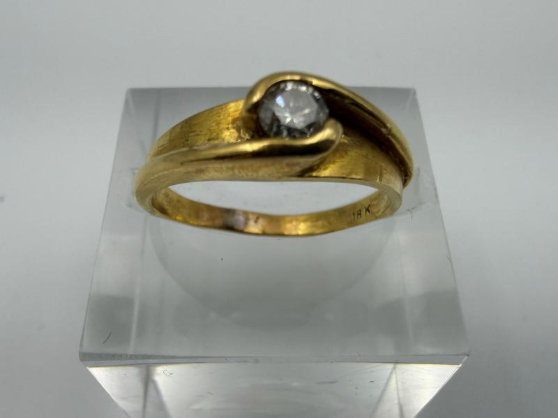 G リング K18　2.7g　石付　4/16相場