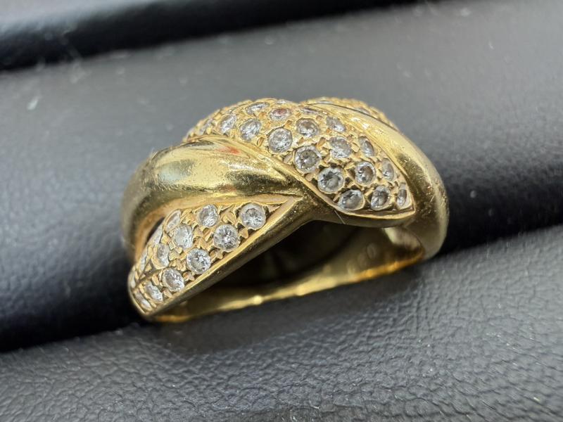 G リング K18 3.7g　石付き