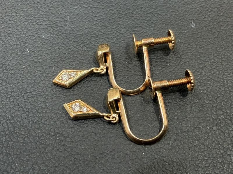G 地金 K10 0.7g　石付き