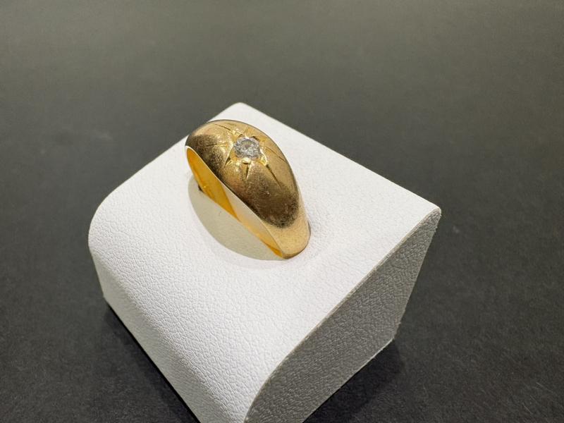 G リング K18 4.0g 石付