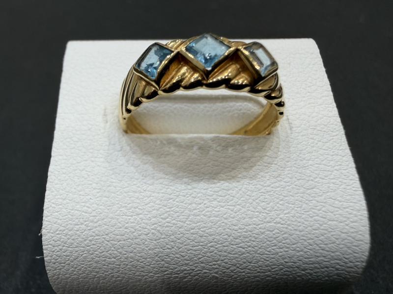 G リング K18 1.6g 石付き