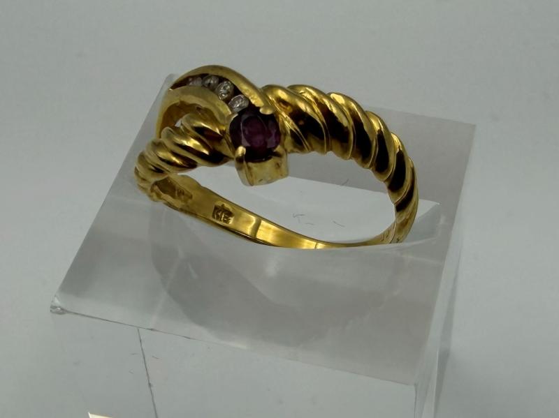 G リング K18　石付　2.7g