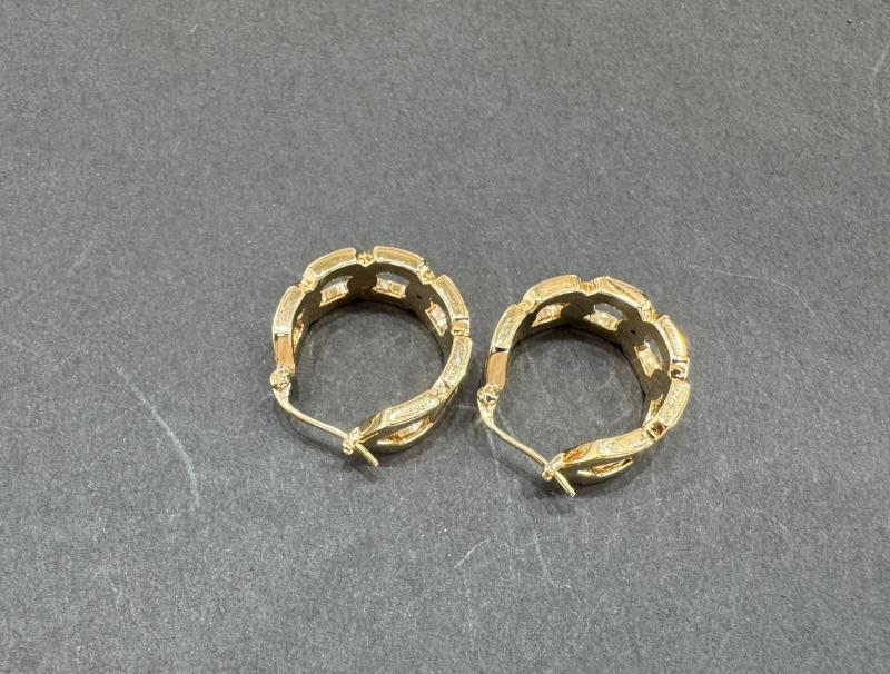 G 地金 ピアス　k18　3.1g