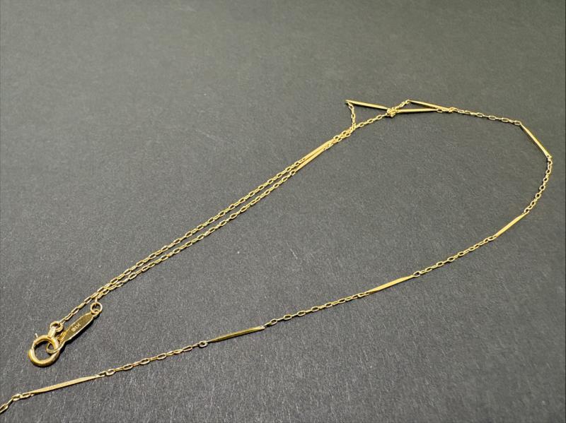 G ネックレス K18 切れてるネックレス　１.０g