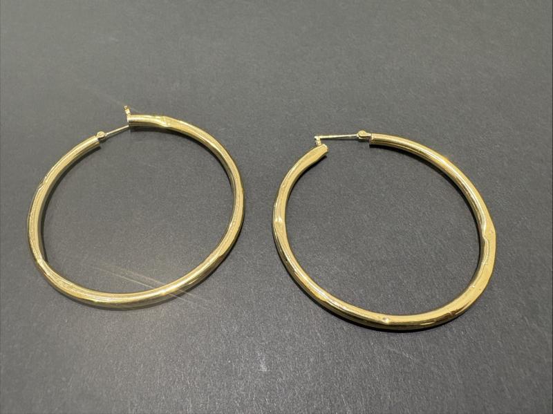 G 地金 K18 ピアス　3.8g