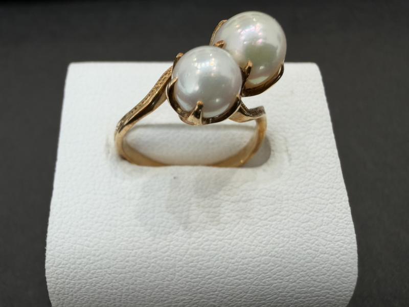 G リング K18 2.4g 石付き