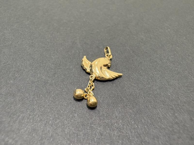 G 地金 K18　チャーム　0.7g