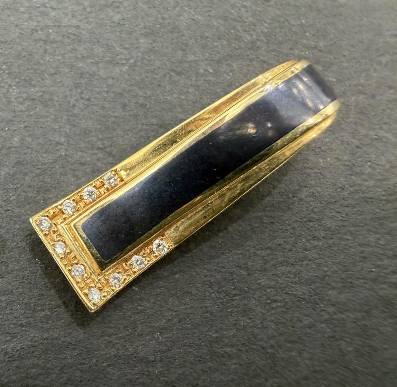 G 地金 K18　4.2g　石付き