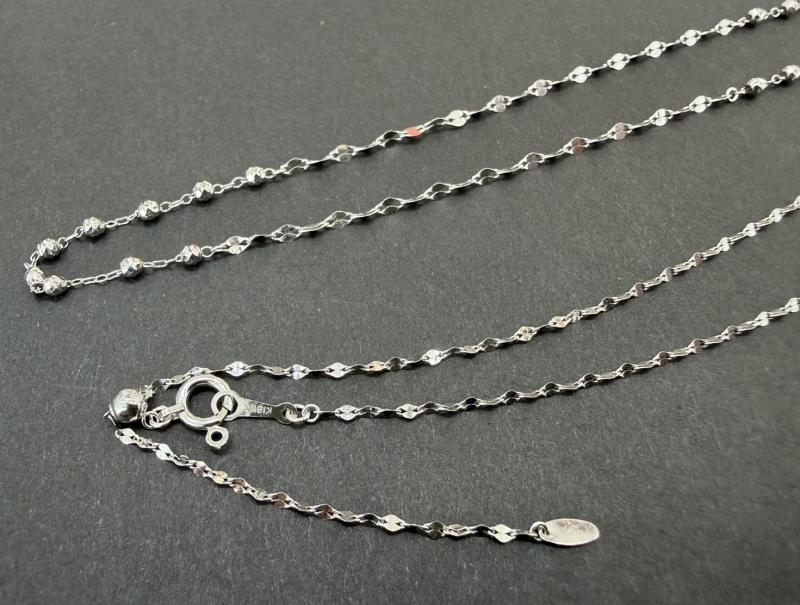 G ネックレス K18WG 1.5g