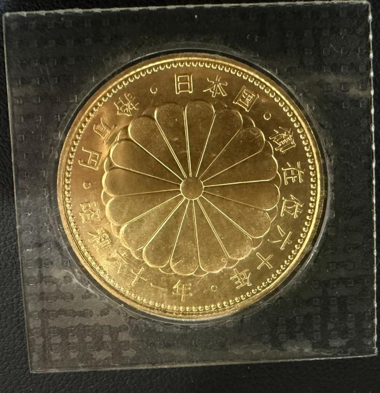 G 金貨 K24 天皇陛下御在位60年記念10万金貨